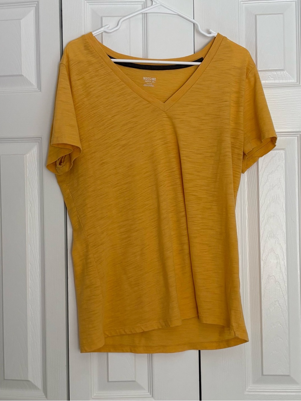 Mossimo Supply Co. Short Sleeve V-Neck Tee in Mustard Yellow